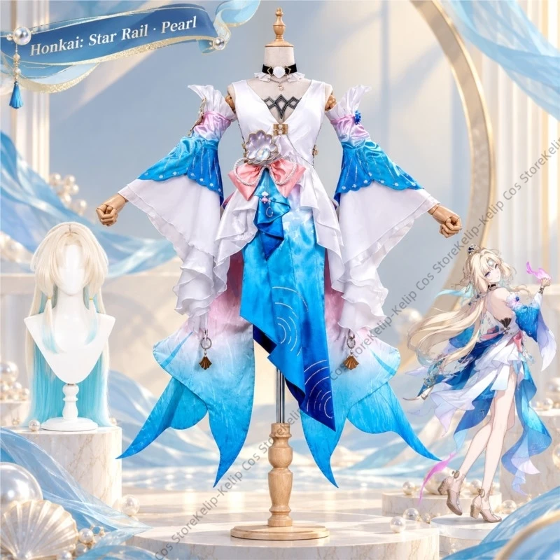 costume-cosplay-pearl-di-honkai-star-rail-ten-stonehearts-blu-e-bianco-set-completo-fantasy-per-halloween-carnevale-comic-con-feste
