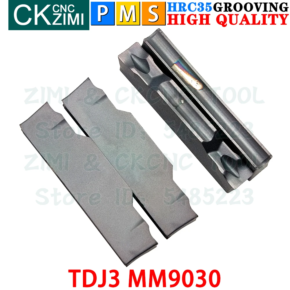 TDJ3 MM9030 TDJ 3 MM9030 เม็ดมีดคาร์ไบด์ละเอียดตัดร่องแทรกเครื่องมือ TTER TTEL CNC เครื่องกลึงโลหะเครื่องมือสำหรับสแตนเลส