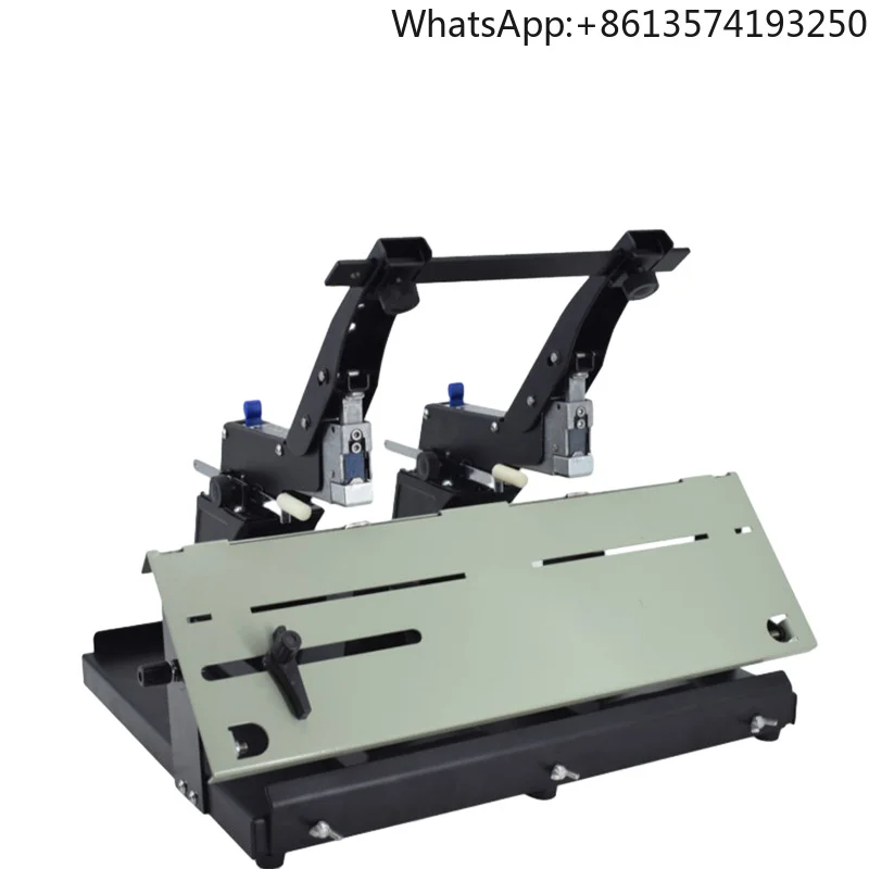 Double-Head Horse-riding Manual Stapler Business Office Desktop Flat Stitch Saddle-Horse Metal Stapler