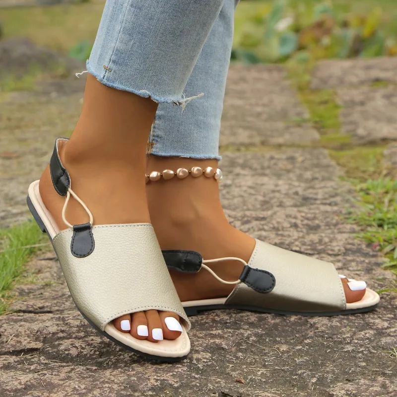 

Fashion Student Roman Sandals for Women 2025 New Summer Women Flat Beach Slippers Designer Women's Shoes Sandalias De Mujer
