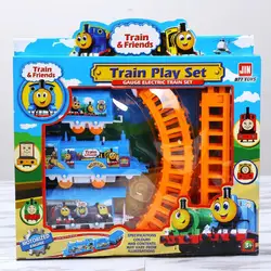 2024 New Children's Electric Thomas Small Train Stall Toy Children's Puzzle Assembled Track Toy Car Set Toy For Children Gift