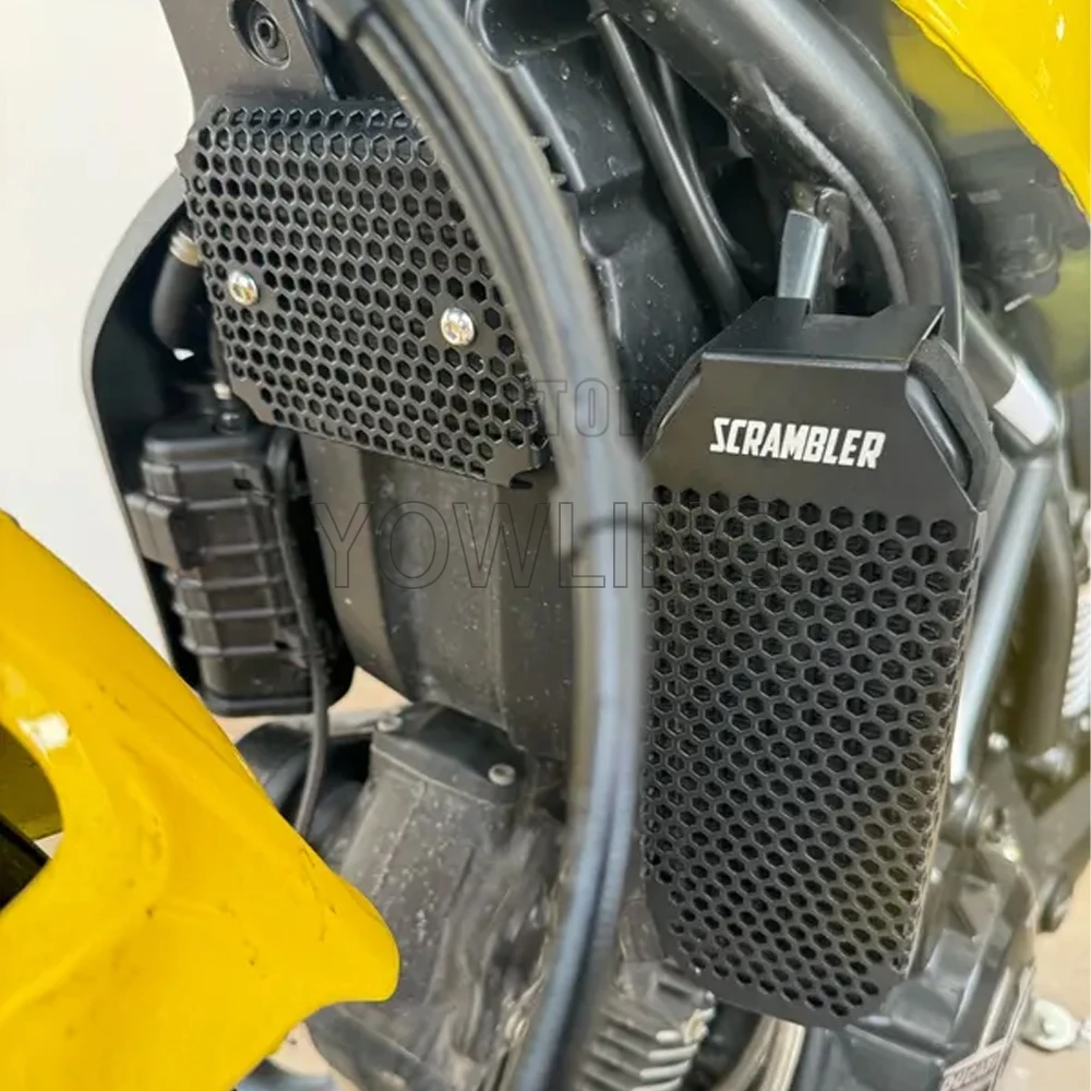 For Ducati Scrambler800 Scrambler 800 2015-2023 2024 2025 Radiator Oil Cooler Grille Rectifier Voltage Regulator Guard Protector