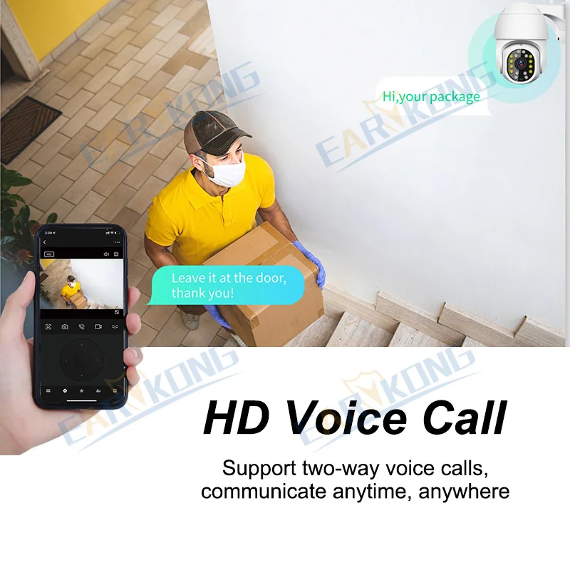 Tuya Outdoor Waterproof Wifi Camera Automatic Tracking PTZ Control Infrared Light And White Light Home Surveilance IP Camera