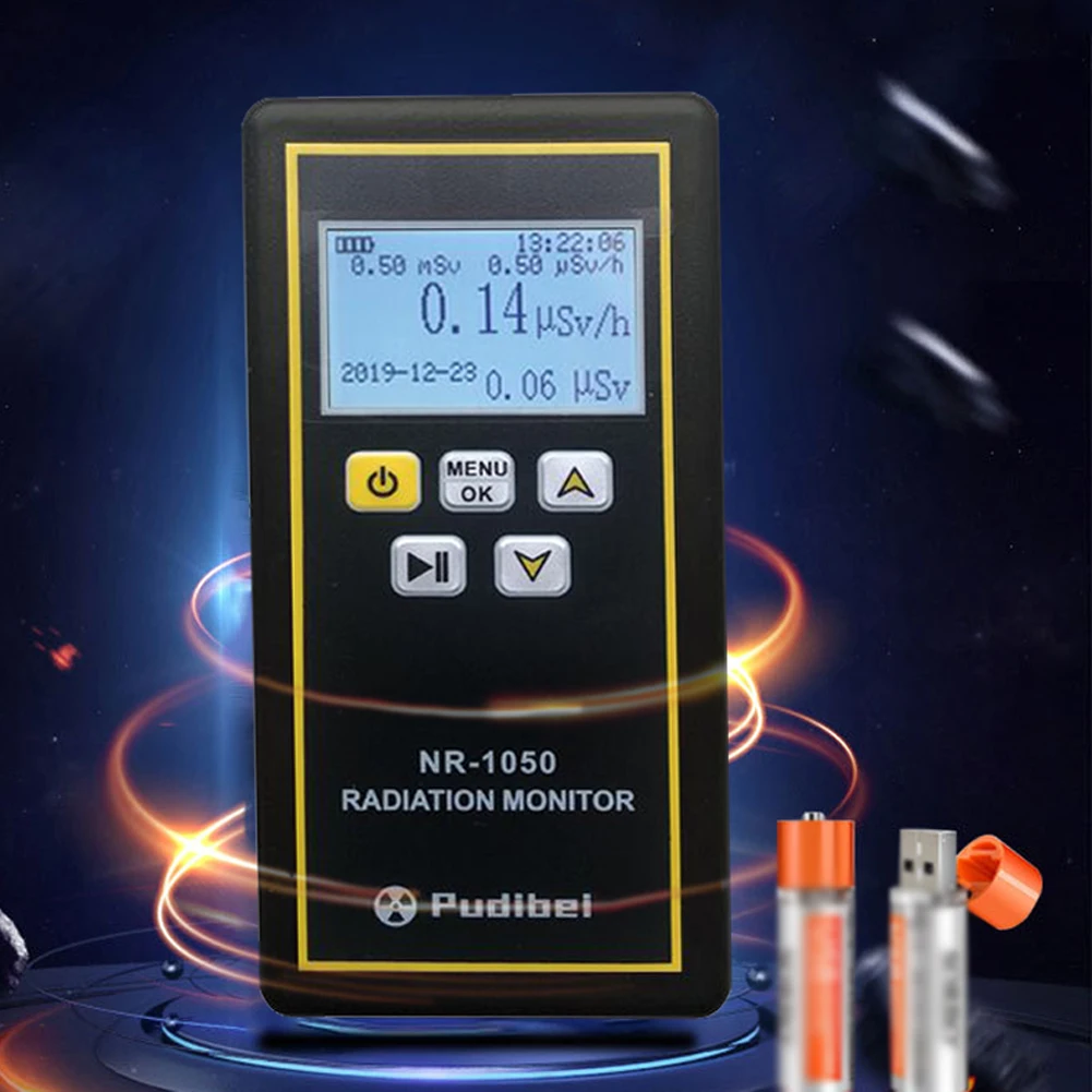 NR-1050 Handheld Portable Nuclear Radiation Detector LCD Display Household Radioactive Tester Geiger Counter β Y X-ray Detection