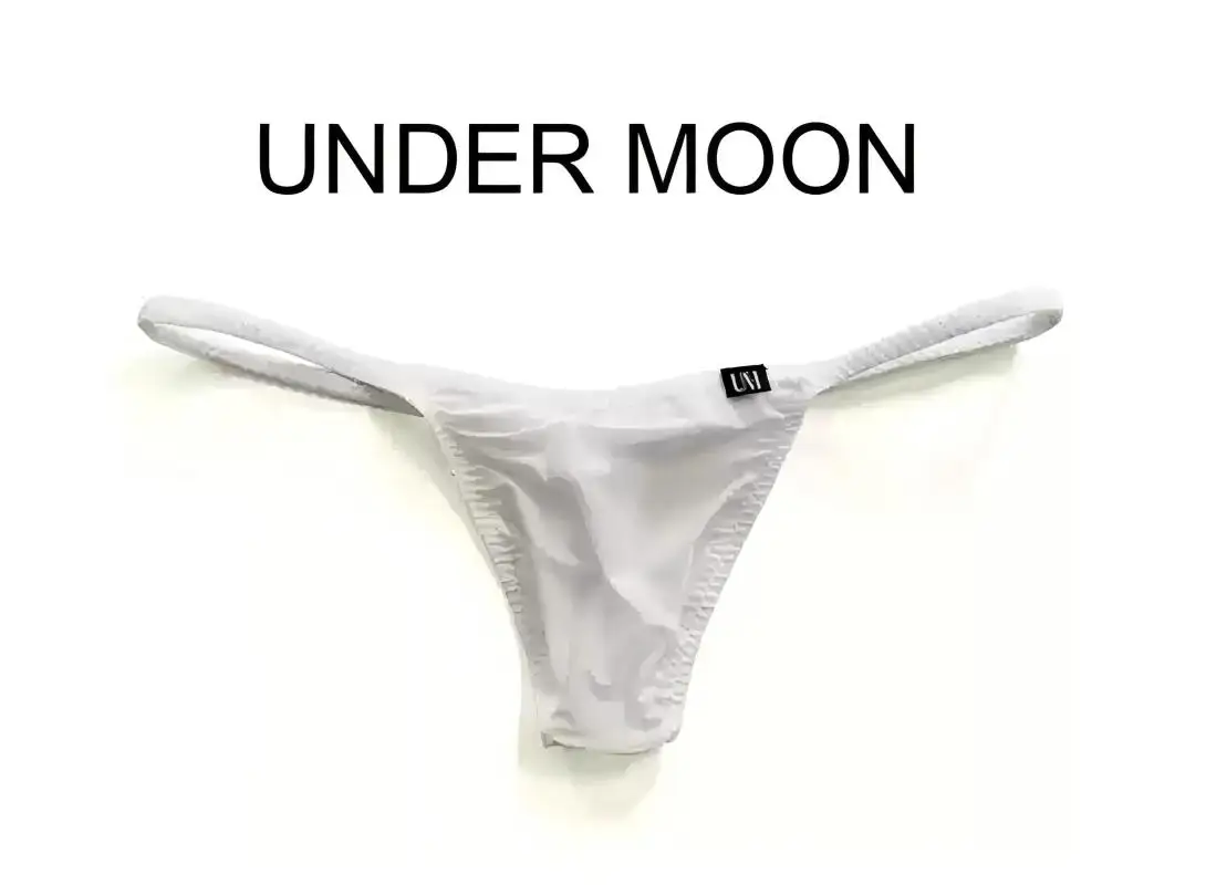 

Men's Semi Transparent Thin Thongs Sexy Underwear Low Waist Tight Fitting Bagless G-strings Hot Type Undeis