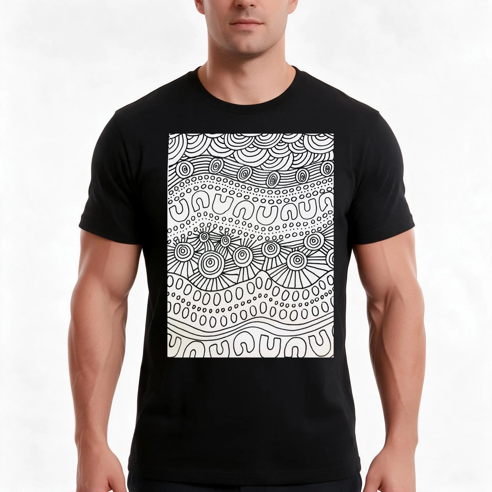 Collecting Dunjil (sea egg) T-Shirt, Summer Casual Cotton Tee, Oversized Streetwear Tops, Vintage Graphic Print, 100% Cotton