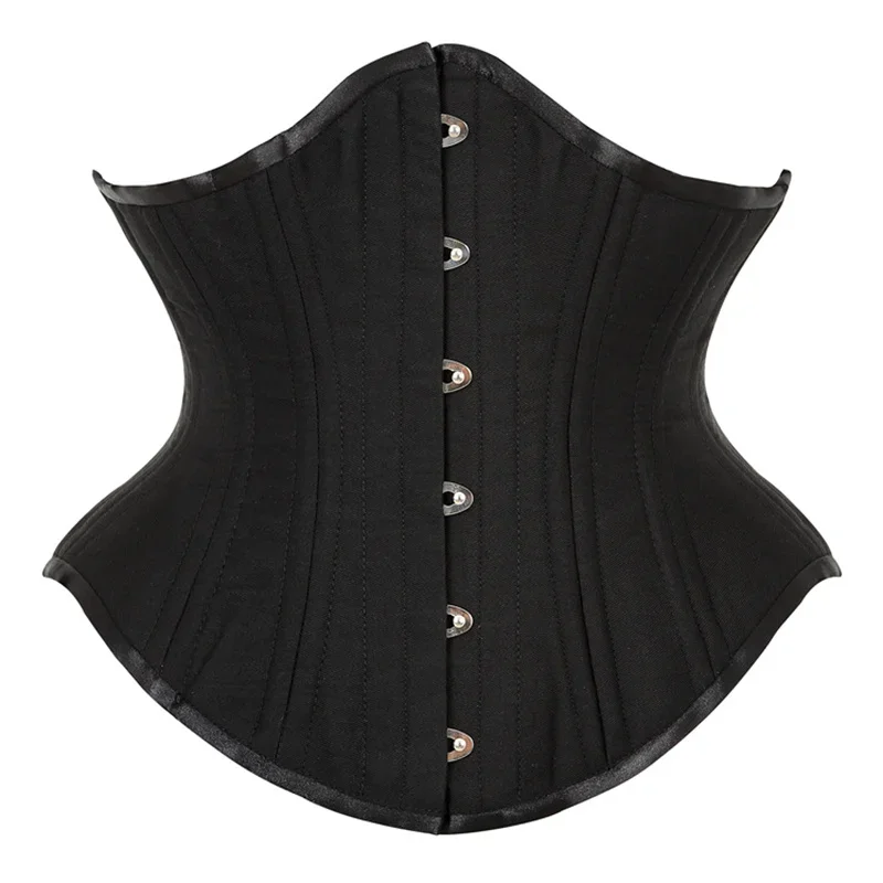 

Hourglass 20 Steel Bones Corset Underbust Waist Cincher Bustier Top Steampunk Corselet Slimming Body Shaper Plus Size