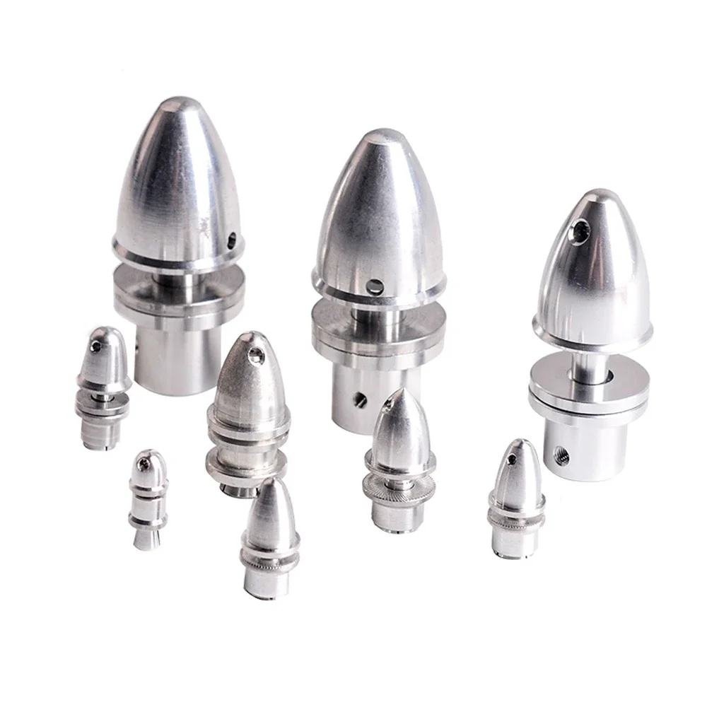 Supporto adattatore per elica bullet in alluminio da 2mm/3mm/3.17mm/4mm/5mm/6mm M5/M6/M8 per parti di motore quadricottero Spinner per aereo RC
