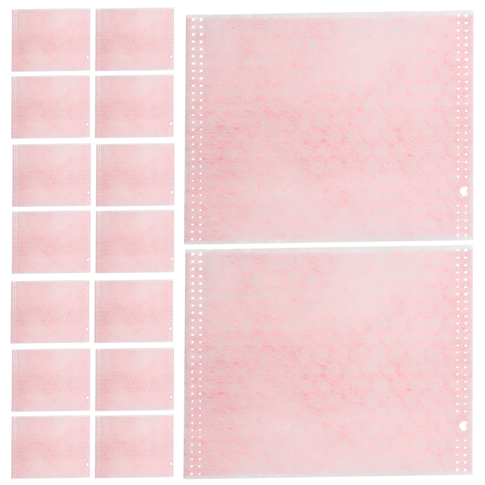 30 Uds. Toallitas faciales desmaquillantes almohadillas desmaquillantes con estampado de perlas rosas tamaño de viaje almohadillas de limpieza faciales suaves no tejidas