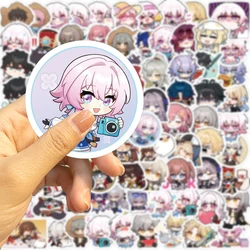 80PCS Cartoon Game Honkai: Star Rail Stickers for Kids Teens Luggage Decals Scrapbook Stationery Laptop Fridge