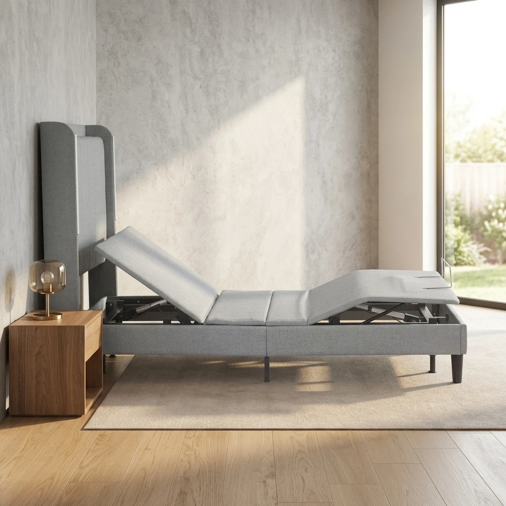 Foshan Modern Easy Assemble Zero Gravity Okin Motor Electric Smart Adjustable Massage Metal Bed for Hotel Bedroom School Use