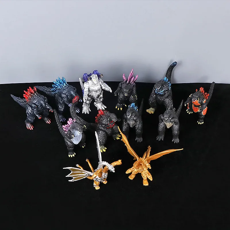 2024 neue 10cm Godzilla vs Kingkong Gojira Weich kleber König Ghidorah Action figur bewegliche Gelenke Modell Spielzeug für Kind Junge Geschenk – Detail 6