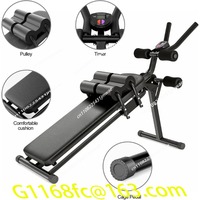 Adjustable Folding Sit Up Bench Workout, Abdominal Exercise Equipment Bench, Slant Bench for Strength Training Fitness