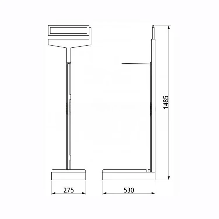Adult Weighing Scale Mechanical Gym Scale With Height Rod