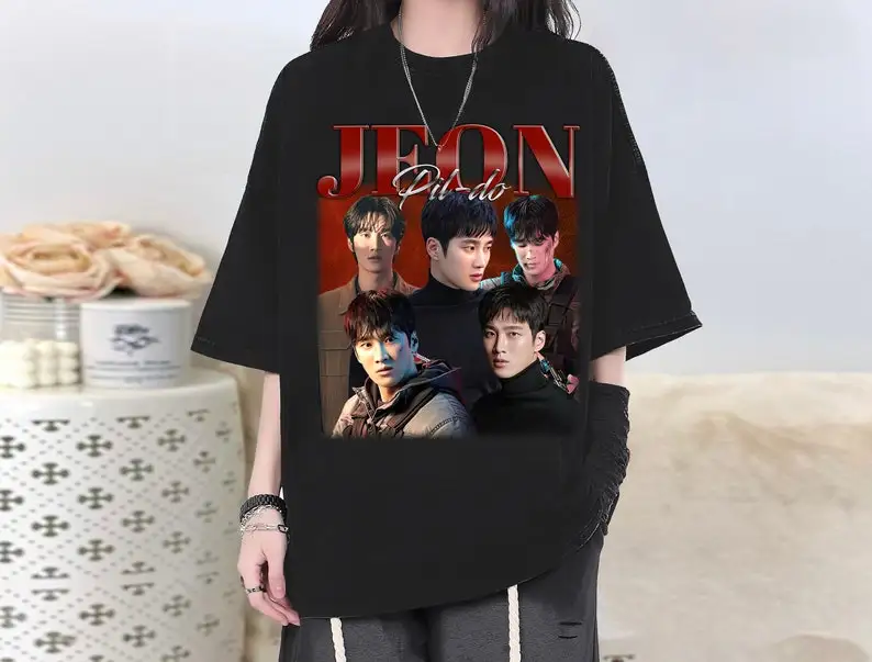 Vintage Jeon Pil-do Character T-Shirt,  Jeon Pil-do Tee, Jeon Pil-do Actor, Fan Gifts