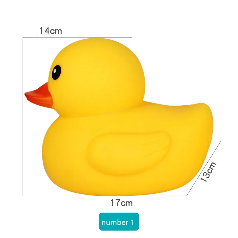 Cute Duck with Grips for Kids Bath Toys Soft Rubber Floating Ducks Bath Games Fun Gifts for Kids and Babies Presentes Divertidos