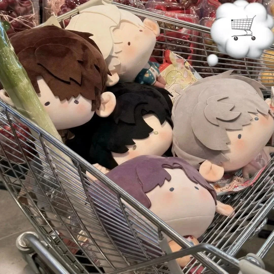 30cm Love and Deepspace Big Head Plush Dolls Set Rafayel Aster Zayne Sylus Caleb Anime Style Collectible