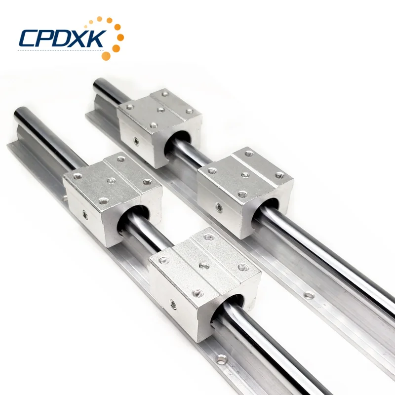 

2pcs Linear Rail SBR Linear Guide Rail At Any Length Linear Rails 4 Pcs SBR20UU /SBR16UU / SBR12UU for CNC Router