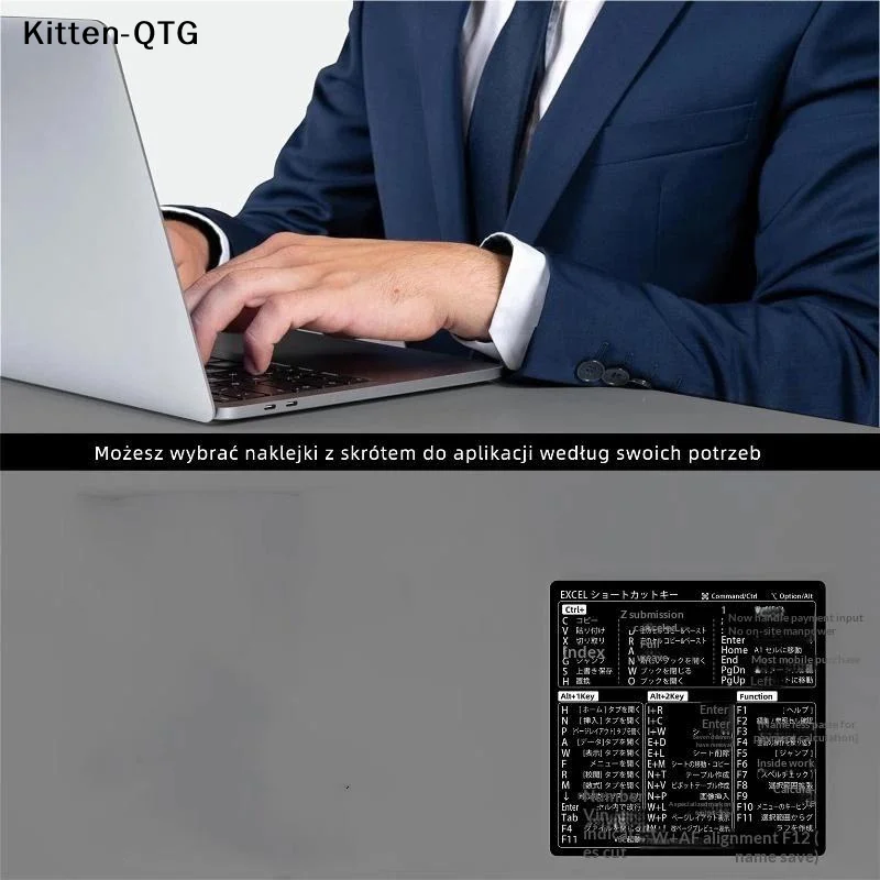 NEW New Japanese Language Shortcut Cheat Sheet Stickers For Windows Excel Daily Office Work