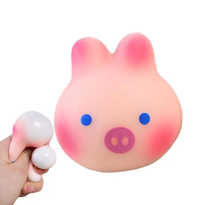 

Pig Squeeze Toy Squeeze Dough Ball Stress Relief Decompressions Toy High-Elastic Stretchable Animal Stress Toys Party Favors Toy