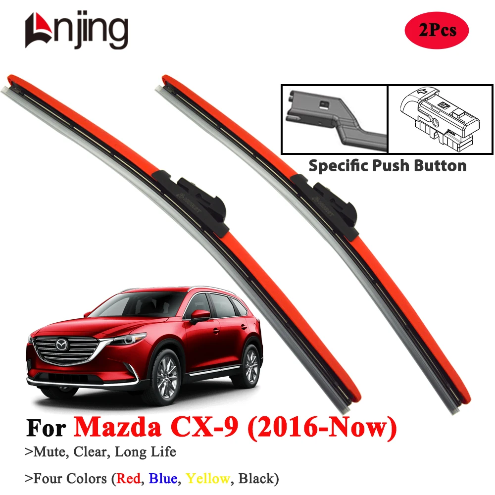 

LNJING Colorful Wiper Blades For Mazda CX9 CX-9 TB TC 2007-Now