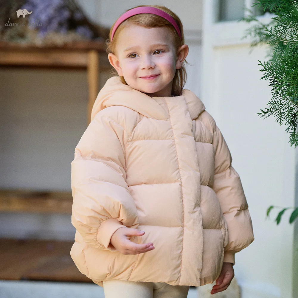 Dave Bella Kids' Girl Jacket Puffer Winter Hooded Children's Down-filled Coat Outerwear Carnival Costume 4 to 12 Years DB4263890