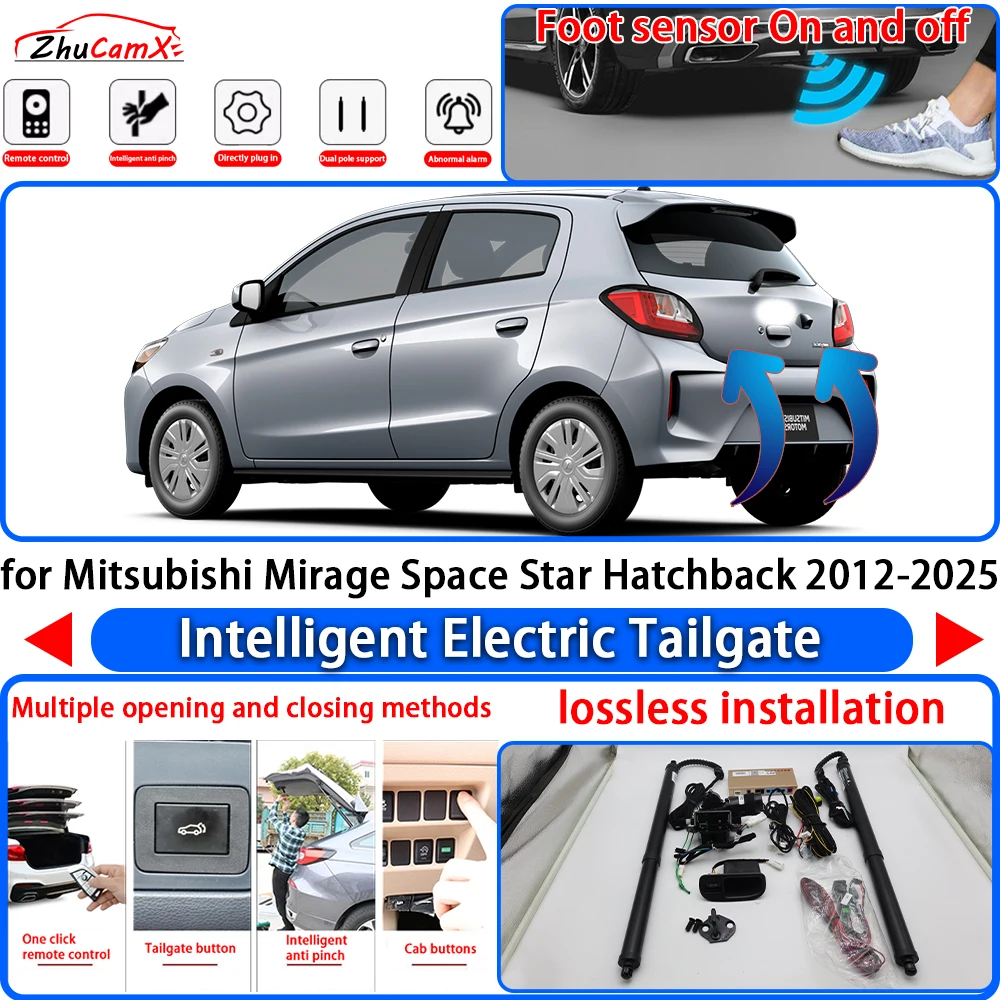 ZhuCamX for Mitsubishi Mirage Space Star Hatchback 2012-2025 Power Liftgate Trunk Electric Suction Tailgate Tail Gate Lift Strut