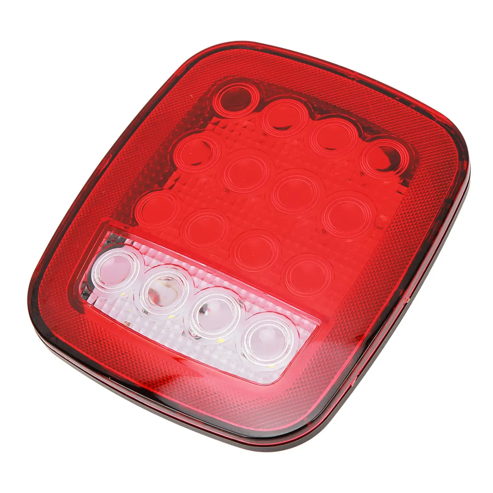 16 LED Trailer Tail Lights 12-24V Brake Stop Turn for Trucks Trailers Heavy Vehicle Plastic