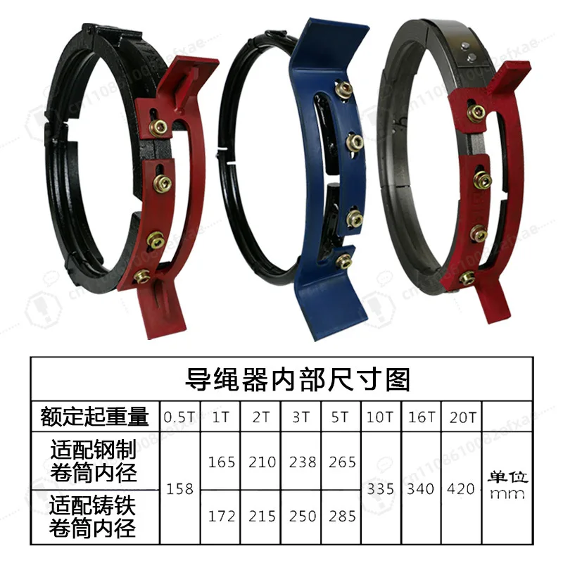 Electric Hoist Rope Guide Steel Ball Ductile Cast Iron Rope Arranger Explosion-proof for 1T 2T 3T 5T 10T Crane Parts