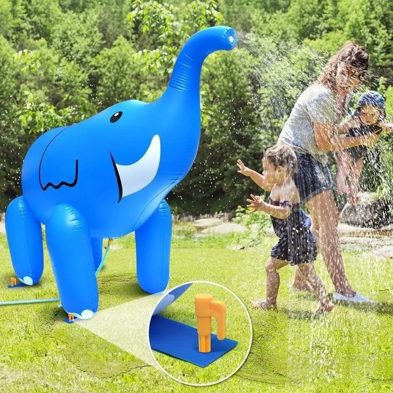 

Inflatable Elephant Water Balloon for Children, Air Model, Outdoor Splashing Props, Summer Entertainment, Cool Down Party, 1.6m