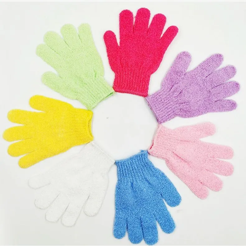 

bath gloves, bath rubbing back, double-sided bath five-finger gloves, female and male mud rubbing bath towels