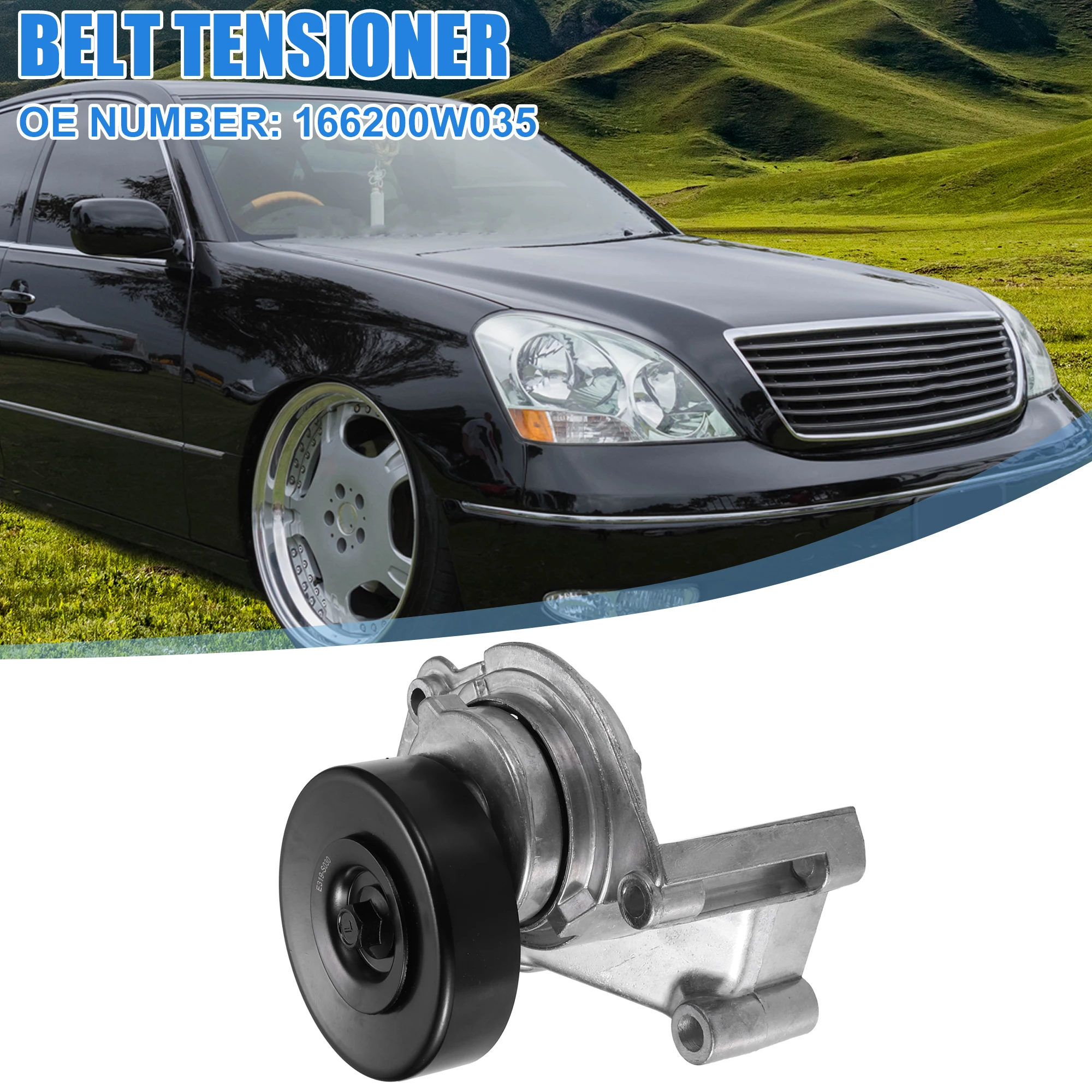 

UXCELL Accessory Drive Belt Tensioner for Lexus LS400 Base Sedan 4-Door No.166200W035