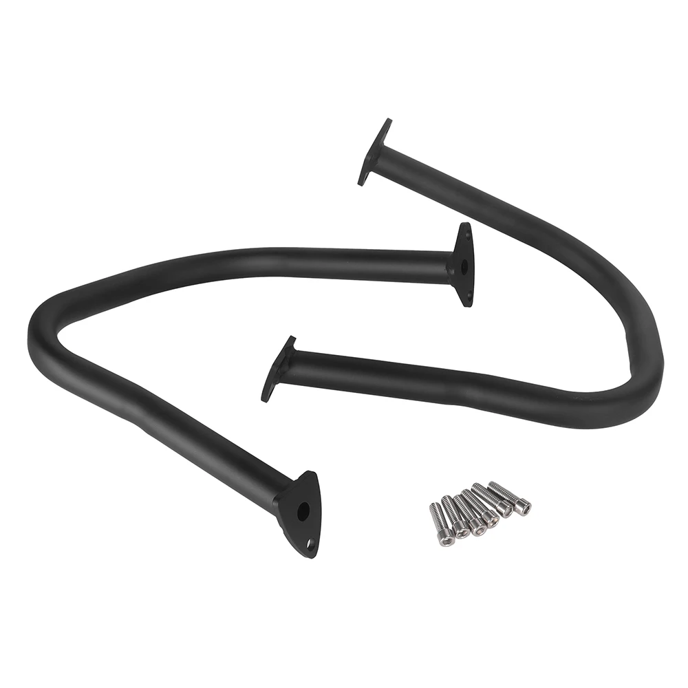 Black/ Chrome Motorcycle Rear Highway Bars Saddlebag Rail Guard Bumper For Indian Chief Vintage Chieftain 14-19 Roadmaster