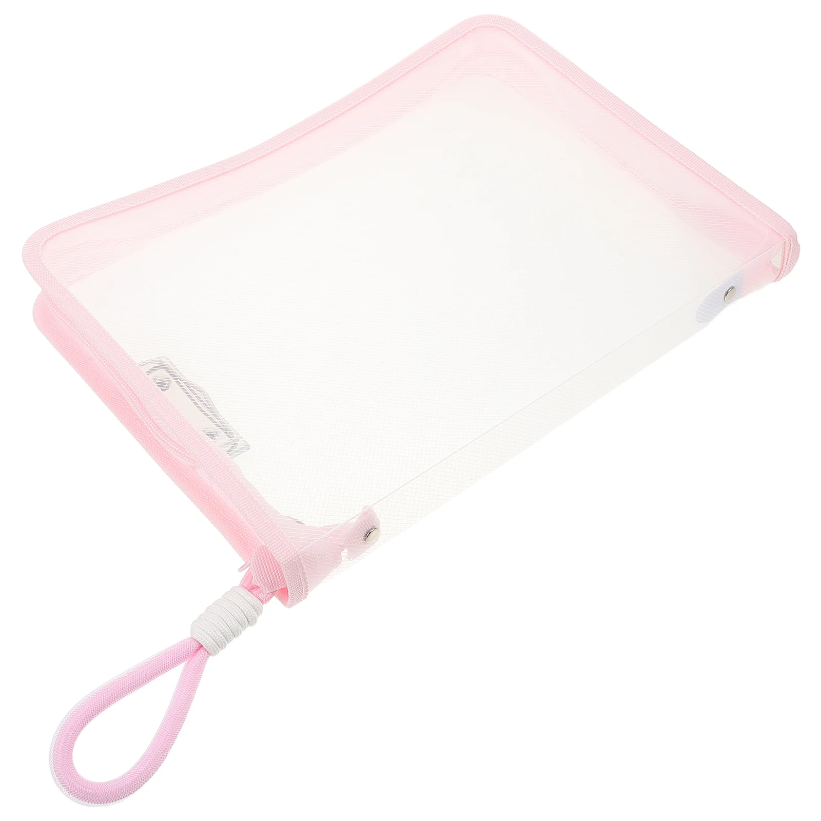 

Waterproof File Bag for Documents Book Carrier Storage with Zipper Organizer Folder Pink Child