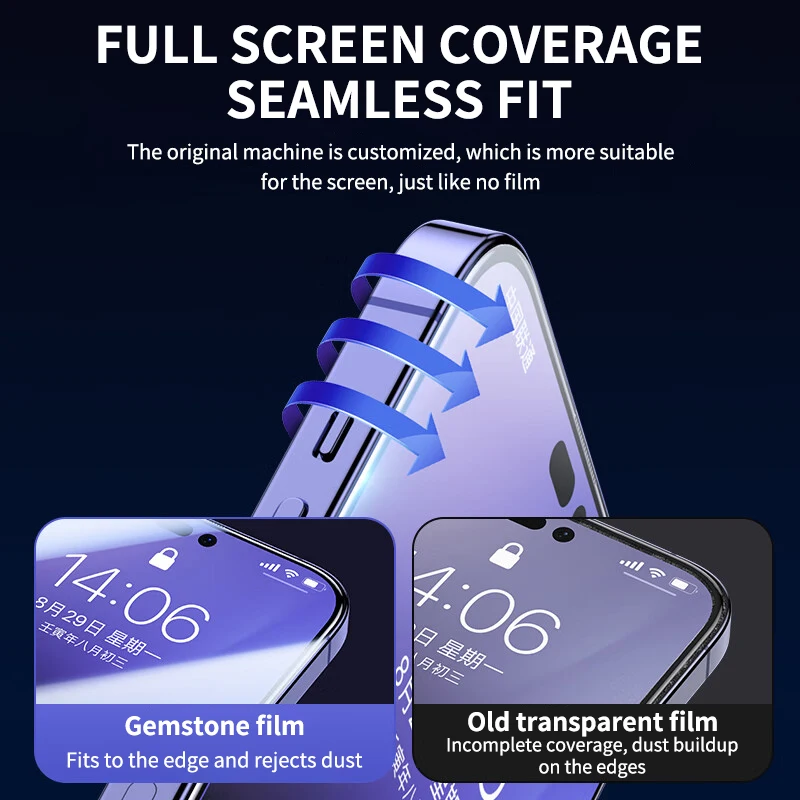 4PCS Tempered Protective Glass For iPhone 14 13 12 11 15 Pro Max Mini Screen Protector On iPhone 14 Plus X XR XS Max 6 7 8 Glass