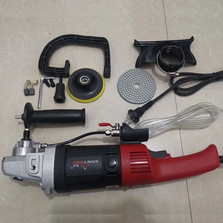 1580W電動湿式研磨機、研磨機、サンダー、バフ研磨機、可変速ウォーターミル、大理石・花崗岩仕上げ研磨用