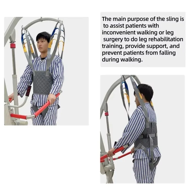 Walking Sling for Patient Disabled Rehabilitation Training, Patient Lift Transfer Sling Elderly Mobility Medical Lift Accessory
