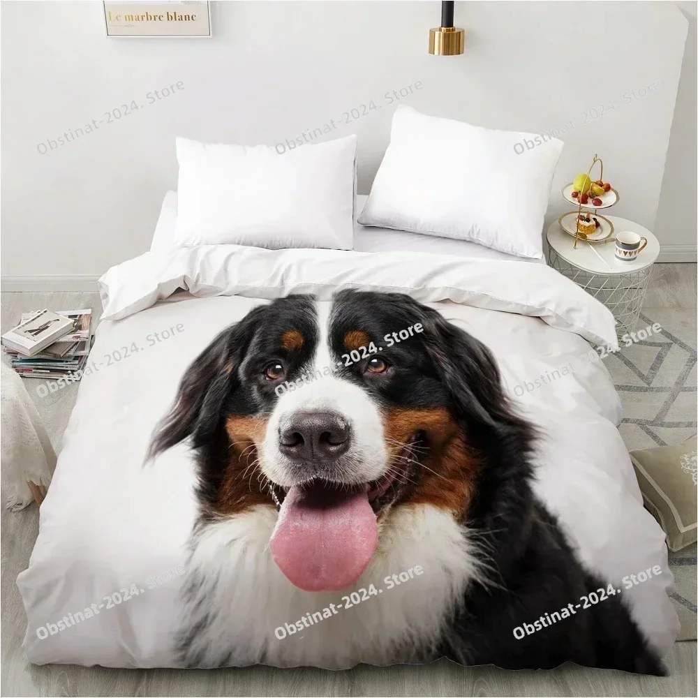 

2025 Animal Lie Down Dog Pet Bedding Set Duvet Cover Bedroom Comforter Cover Single Twin King ​Size Quilt Cover For Home Textile