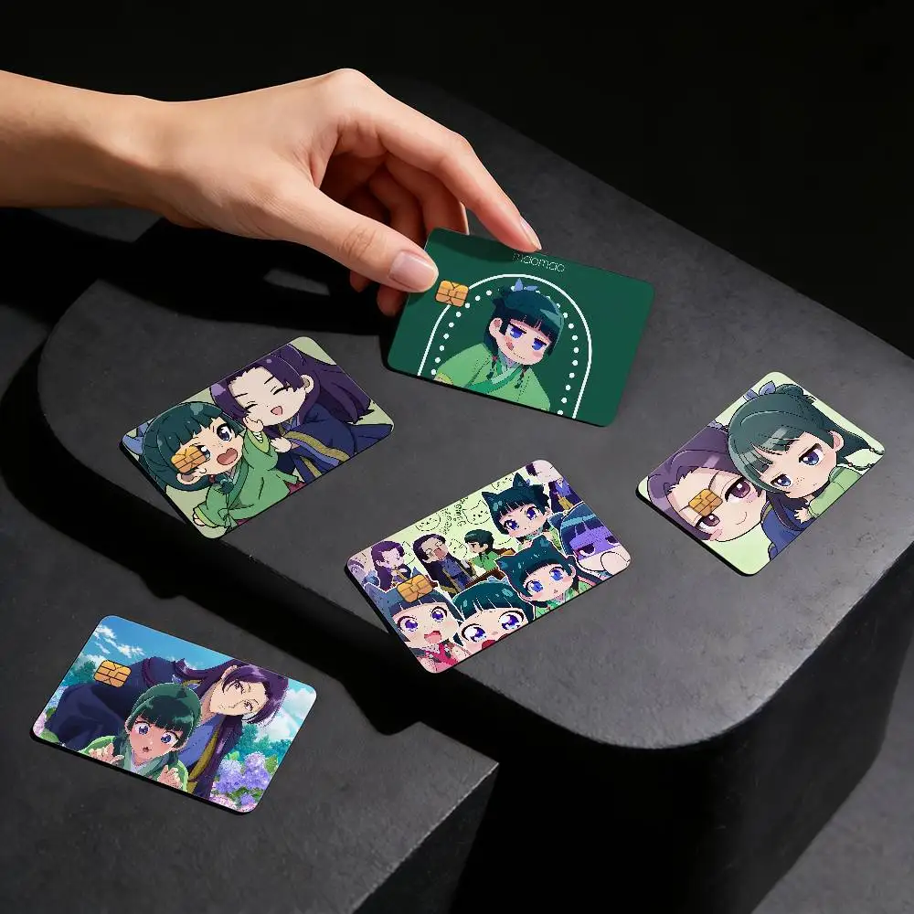 anime chibi cute The A-Apothecary Diaries Maomao Decor Exquisite Card Sticker Debit Credit Bank Cards Skin Cover Gift Student