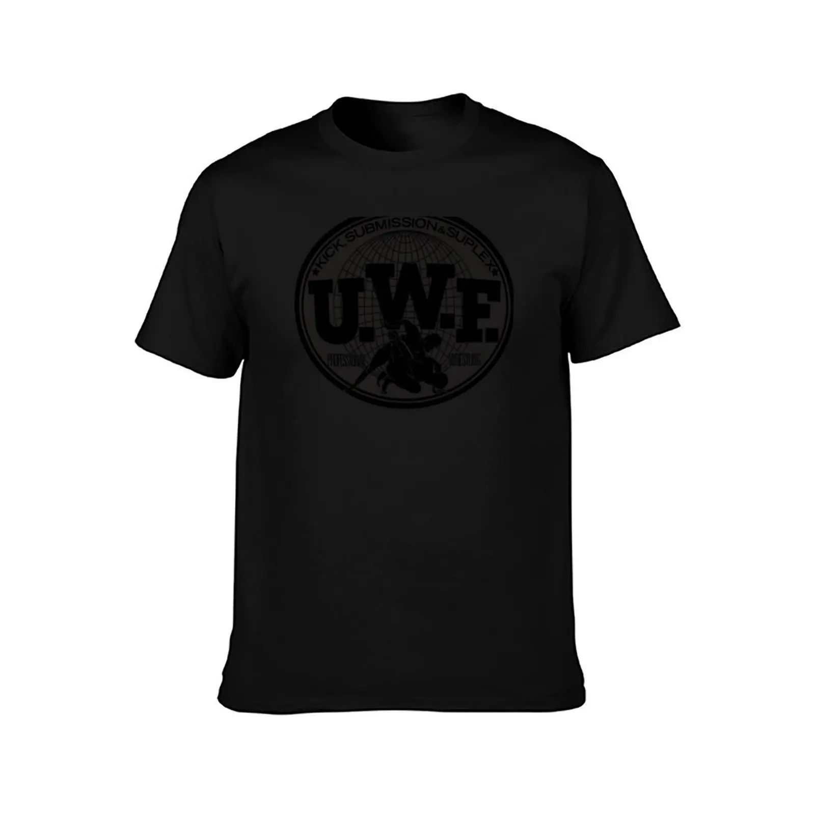 UWF - Professional Wrestling - Logo Kick Submission and Suplex T-Shirt Festival Casual Short Sleeve