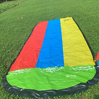 

Inflatable Water Slide Splash Sprint Double Water Slide with Spray Splash Pool for Outdoor Summer Toy