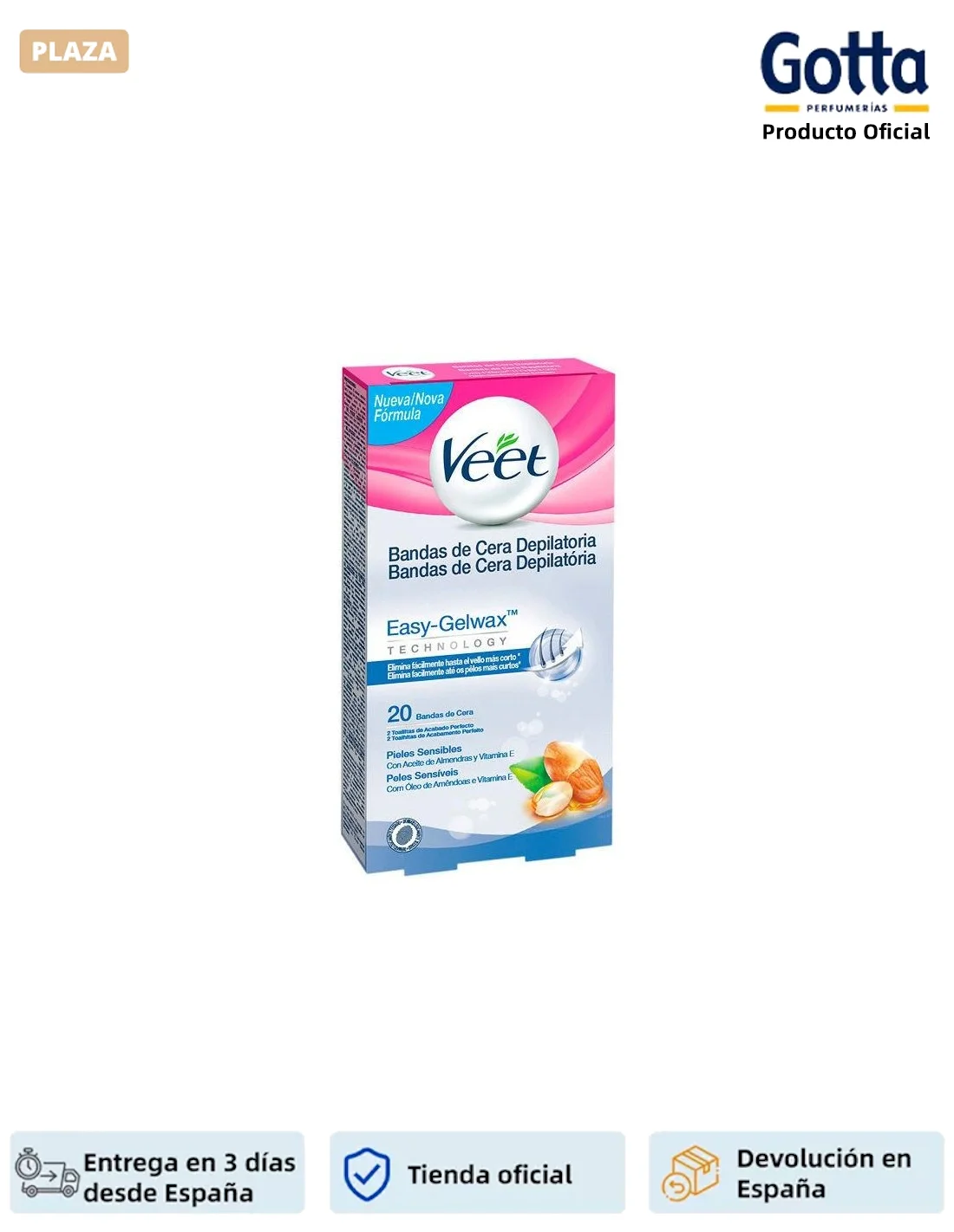 VEET-wax FRIA sensitive skin 20 bands-20 UD-Health & Beauty, shaving & hair removal, hair removal cream