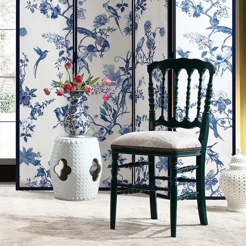 

Household dining chair French retro high-end stool