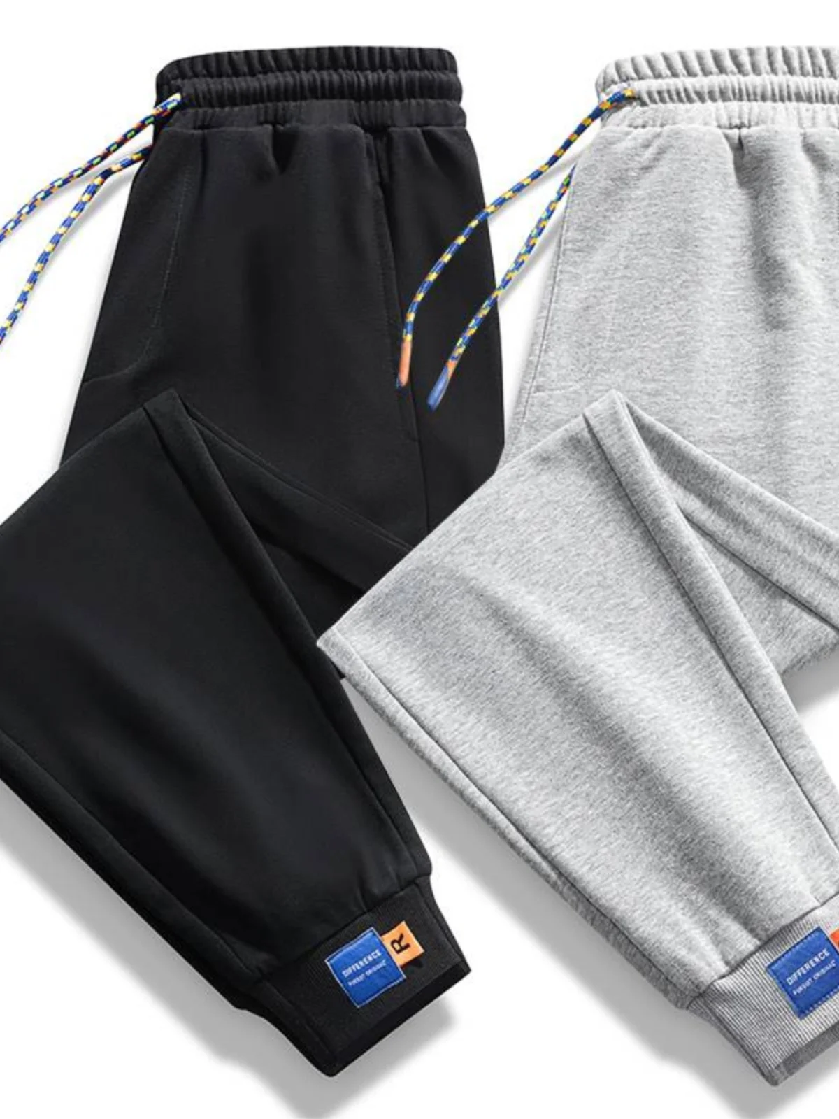 

Весна 2024, мужские свободные хлопковые спортивные штаны, дышащие повседневные брюки, модные спортивные брюки большого размера, длинная футболка с эластичными манжетами...