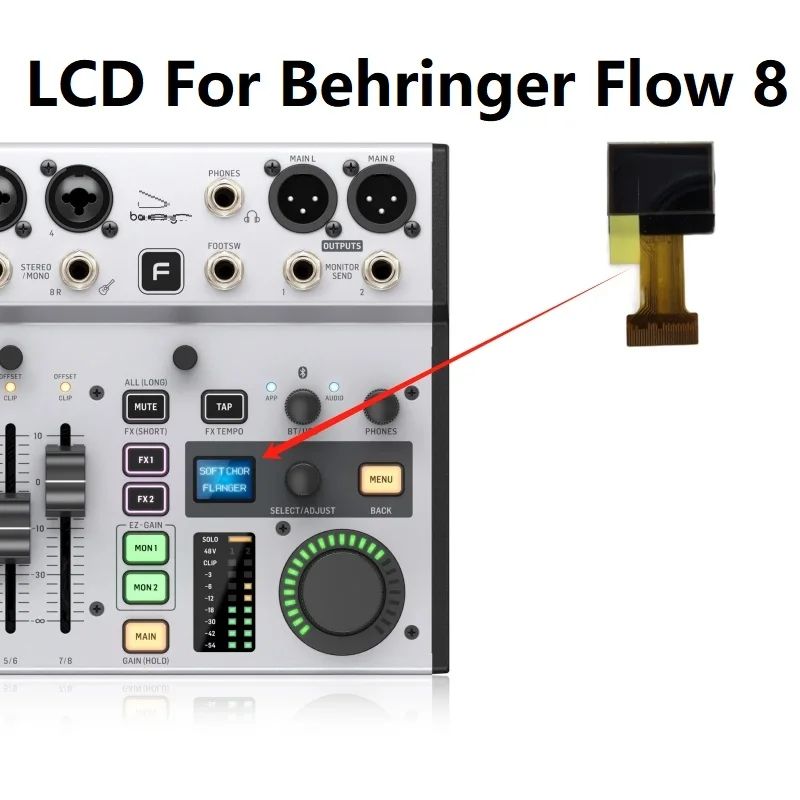 LCD For Behringer Flow 8 Digital Mixer Screen Repair