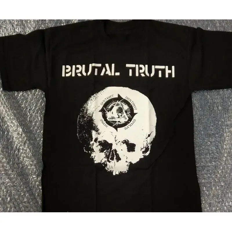 VTG Brutal Truth Skull Men T-shirt Black Unisex All Sizes S to 5XL TA5684