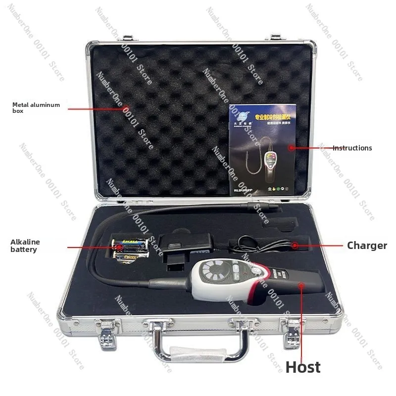 RLD-382P Refrigerant Halogen Leak Detector, Air Conditioner Refrigeration System Freon Gas Tester Meter