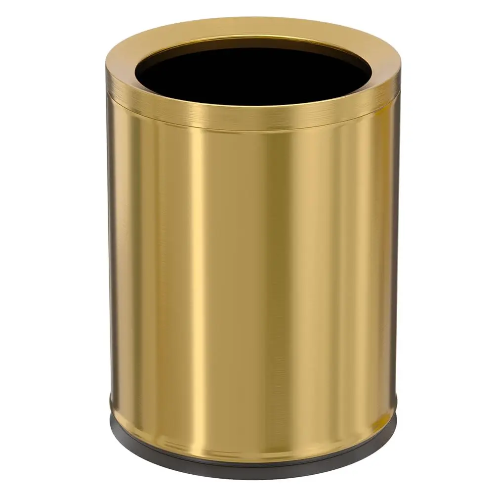 

Античный латунный мусорный бак на 12 л, мусорное ведро из матового золота для офисной ванной комнаты отеля