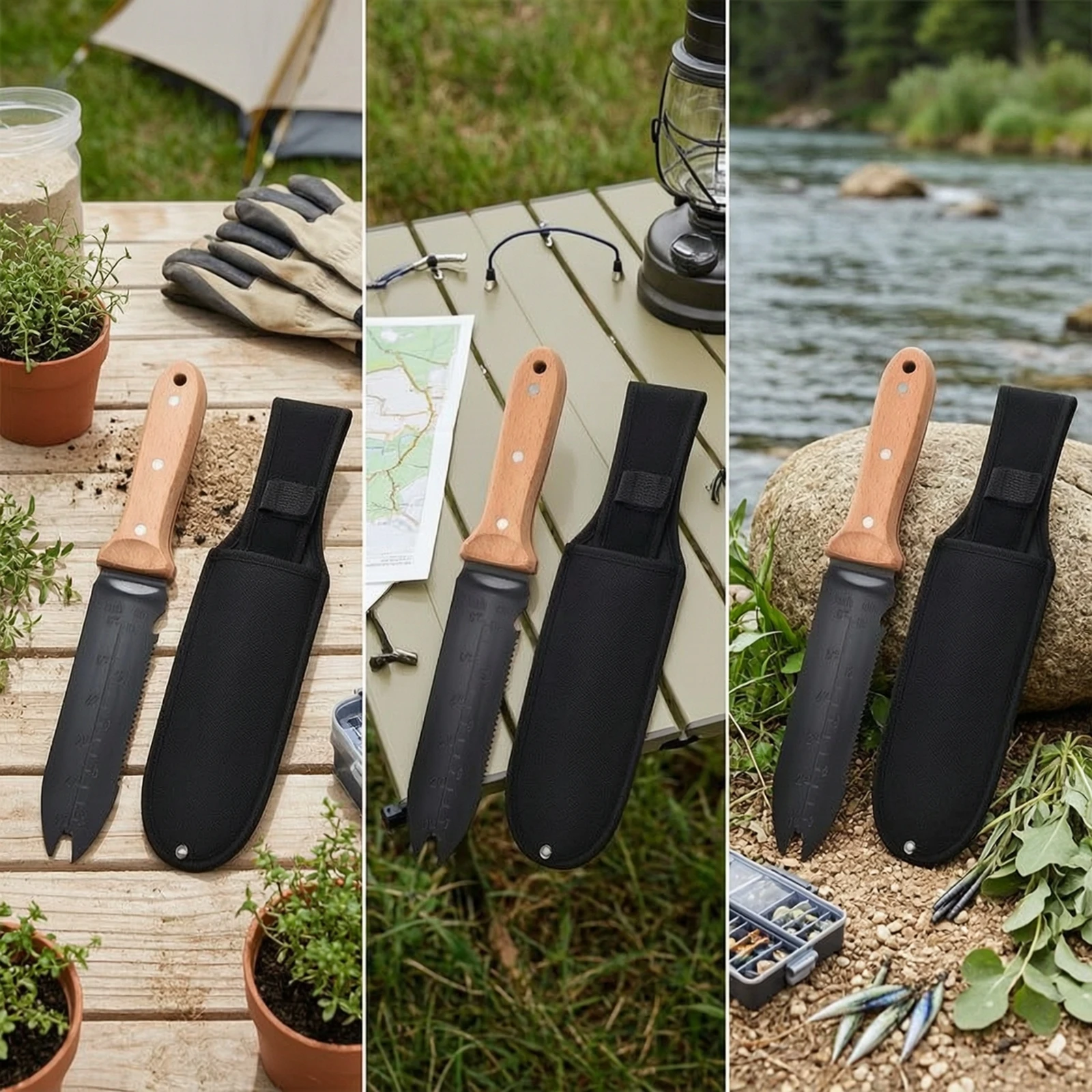 Digging Tool with Sheath Compact Garden Tool with Sheath Trowel Shielded Gardening Tool Sturdy for Gardeners, Camping