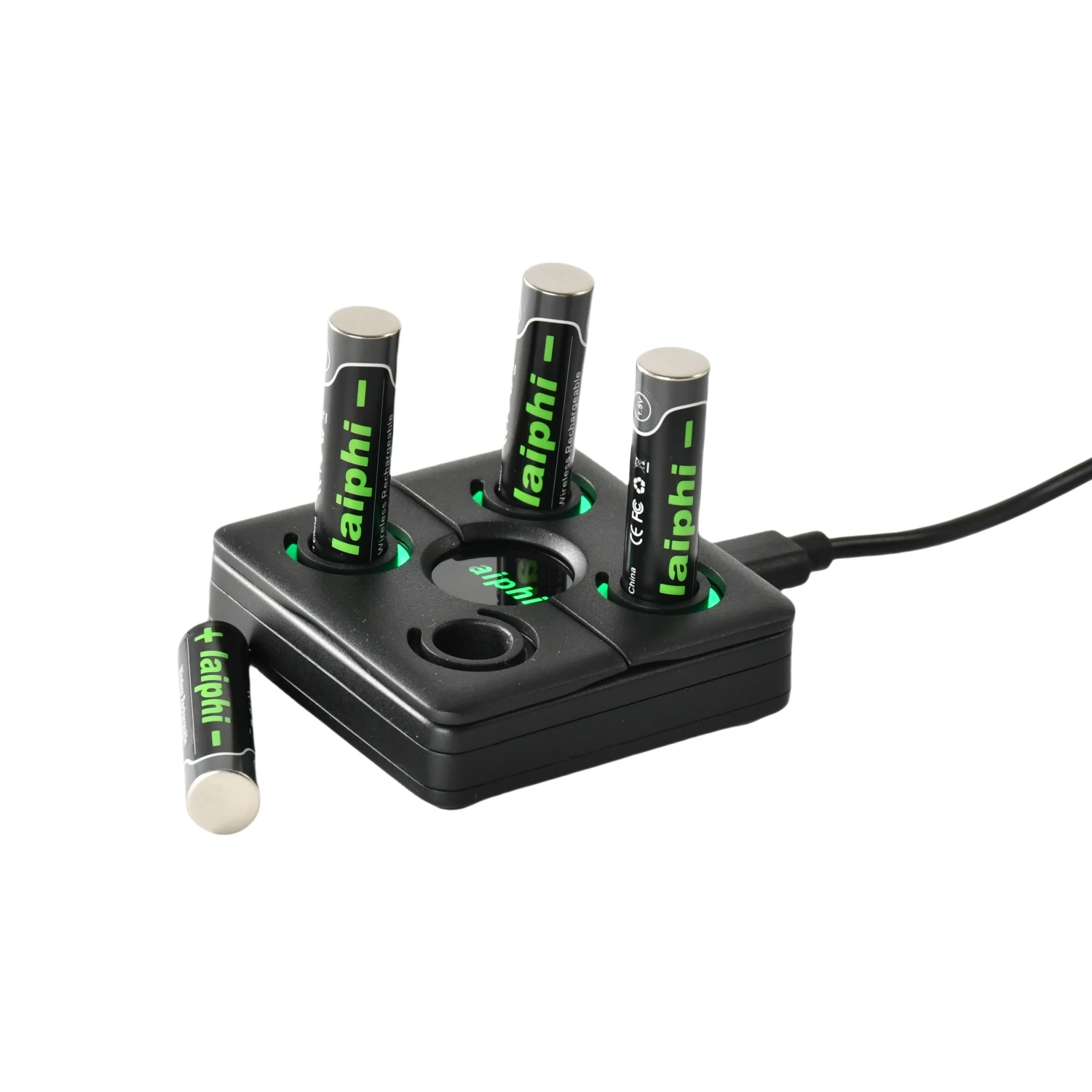 Laiphi 1.5V AAA بطارية قابلة للشحن، شاحن بطاريات ليثيوم AAA بالجملة، مصباح يدوي، مروحة، آلة ألعاب، ماوس